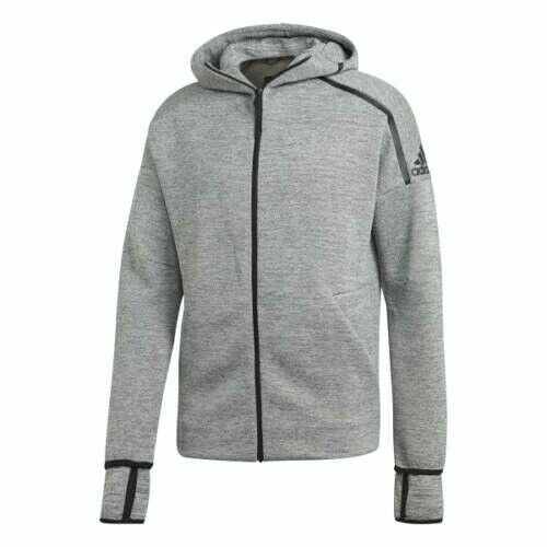 ADIDAS $100 Men's XL ZNE HD FR Zip-Up Jacket Gray Casual ADIDAS $100 Men's XL ZNE HD FR Zip-Up Jacket Gray Casual