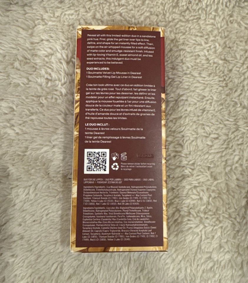 MORPHE Cosmetics Soulmatte Lip Mousse & Lip Liner Duo DEAREST (pink nude) BNIB - Image 2 of 3