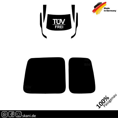 Tönungsfolie passgenau für - VW Caddy (3.Gen) (2K) ´03-´15 nur Heck
