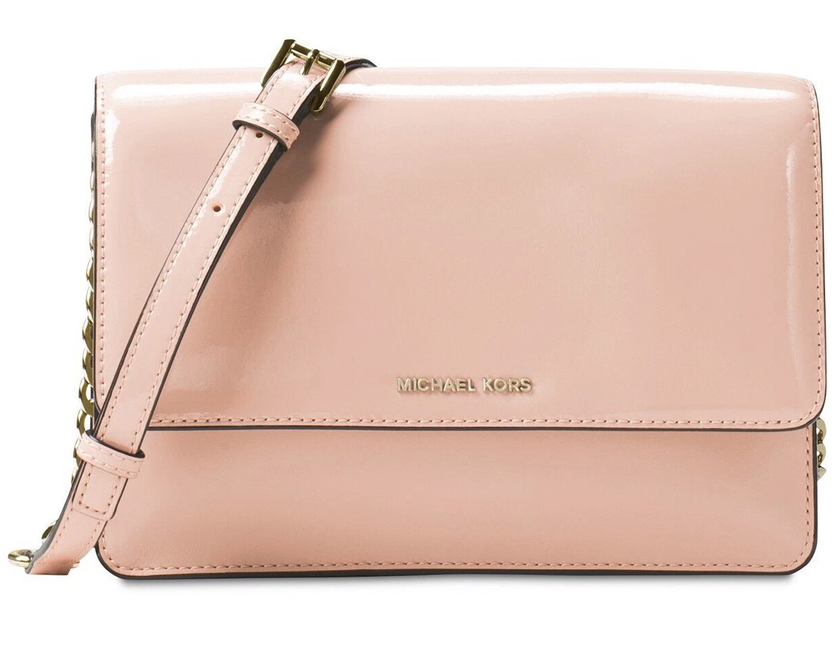 Michael Kors Daniela Large Gusset Crossbody Leather Bag  Crossbody,  Crossbody messenger bag, Pink shoulder bags