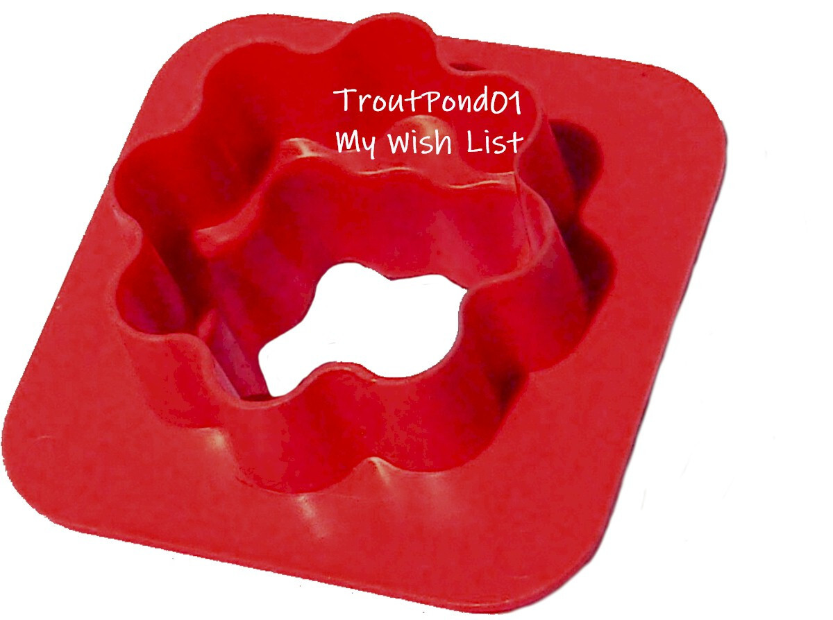Tupperware Mini Cookie Cutter Canape Dough Cheese Cutter Gadget Red New ...