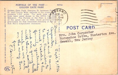 PORTALS OF THE PAST, GOLDEN GATE PARK, SAN FRANCISCO, CALIFORNIA