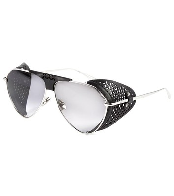ALAIA Spoiler Pilot Sunglasses Silver All NWT $920 | eBay