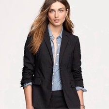 J. Crew 1035 Bi Stretch Wool Blazer Jacket Size 6