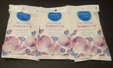 Clean Life No Rinse Shampoo  Cap Hair Health Beauty Lot Of 3