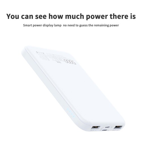 5000MAH  Mini version fast charging power bank-White - Picture 3 of 8