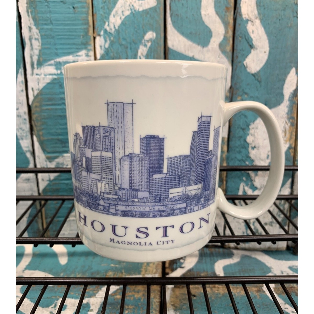 NEW Starbucks 2007 Coffee Mug Houston Magnolia City 18 Oz Architectural  Series | eBay