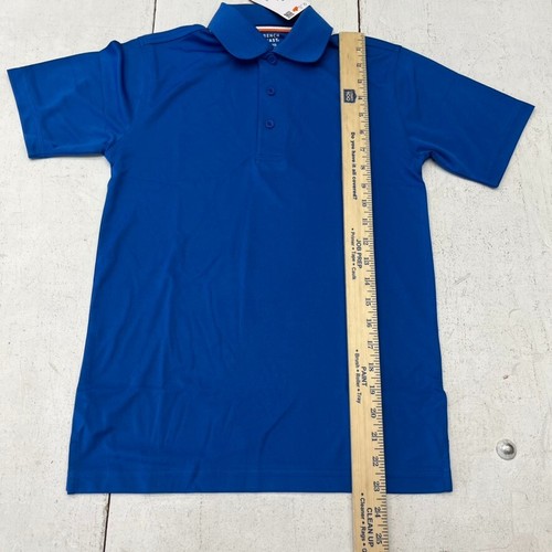 French Toast Royal Blue Short Sleeve Uniform Polo Shirt Boys Size Large NEW - Picture 4 of 5