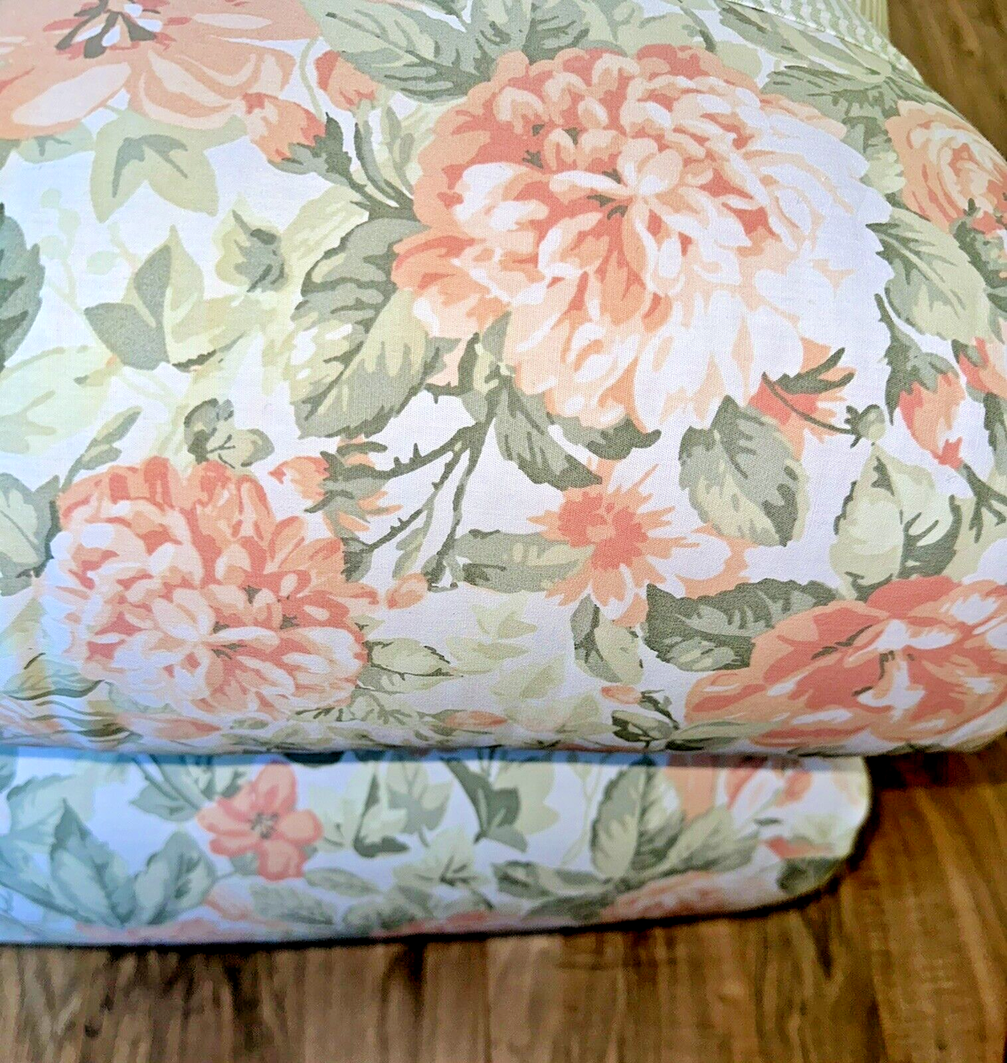 Laura Ashley Aveline King Comforter Set Cabbage Rose Floral Stripe