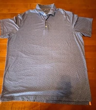 Johnnie O Polo Shirt Mens XXL 2XL Top Shelf Tree All Over Print Golf