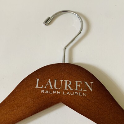 Lot of 10 Ralph Lauren Polo 15.5” Wood Hangers Dress Shirt Vintage