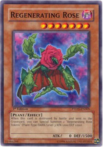 Regenerating Rose - PTDN-EN005 - Common - Unlimited Edition x3 - Lightly Played
