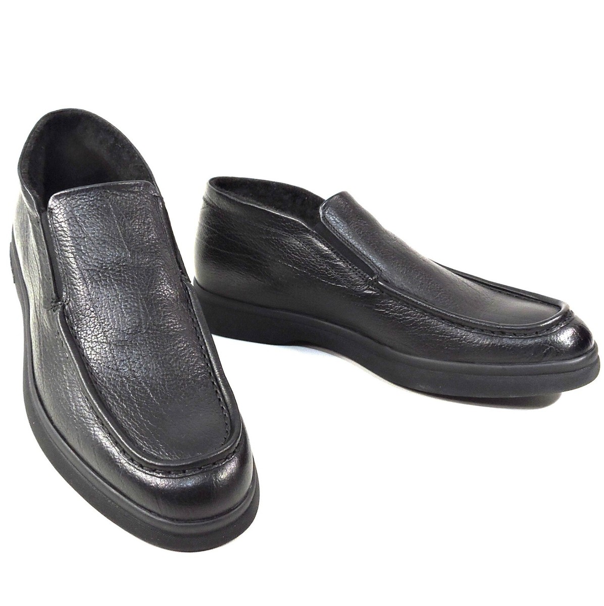 BALDININI ?? MEN\'S BLACK LEATHER COMFORT FASHION LOAFERS BALDININI ?? MEN main image 3