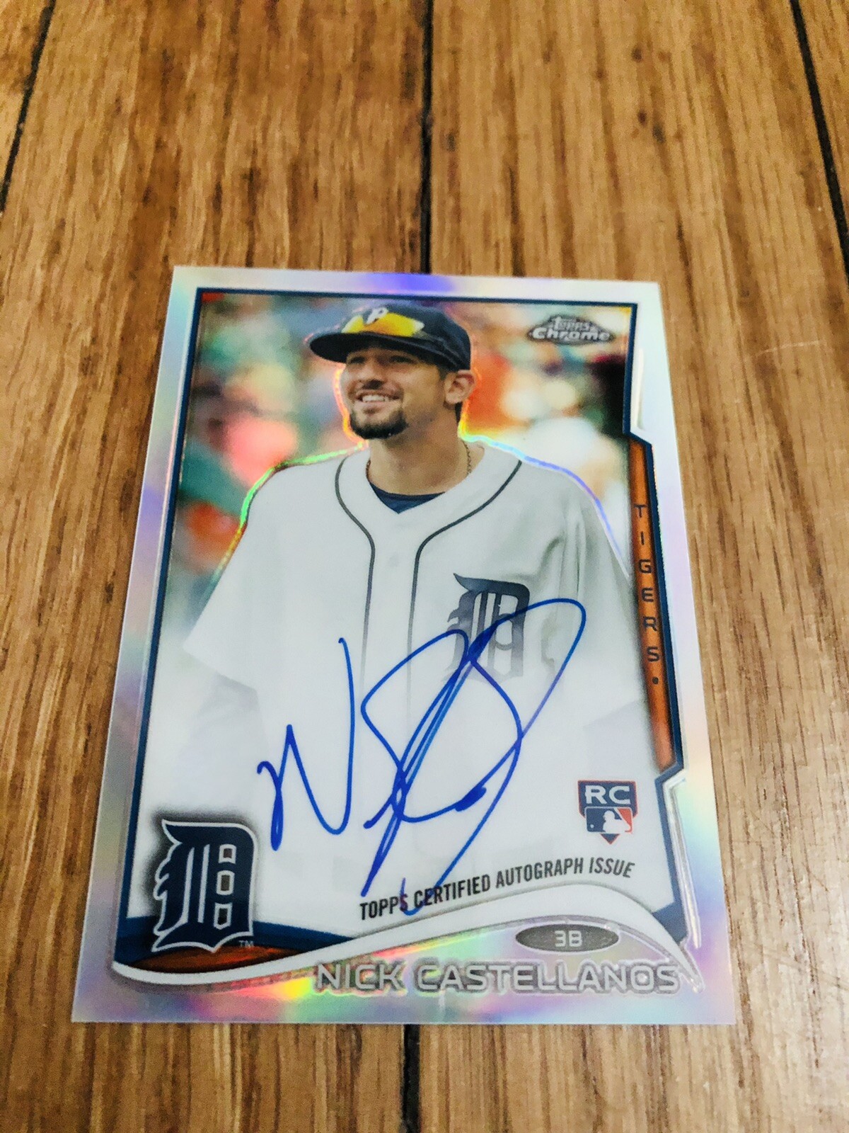 2014 Topps Chrome #4 Tigers NICK CASTELLANOS  RC Auto Refractor#259/499
