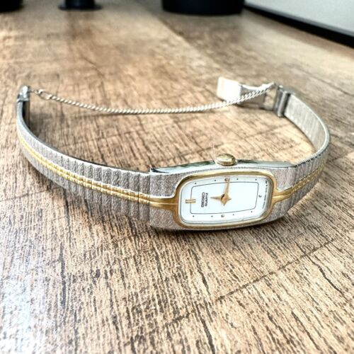 Vintage Seiko Quartz Watch 2 Tone Gold and Satin Finish Silver Dress Watch  | eBay
