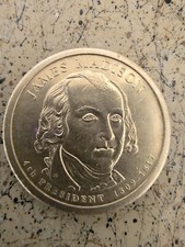 James Madison 2007 United States One Dollar Coin 1809-1817