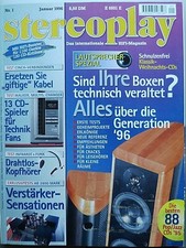 STEREOPLAY 1/96,ARION TYCHO,ELECTROCOMPANIET AW 180,LINDEMANN AMP 3,AKG K 444 Ir
