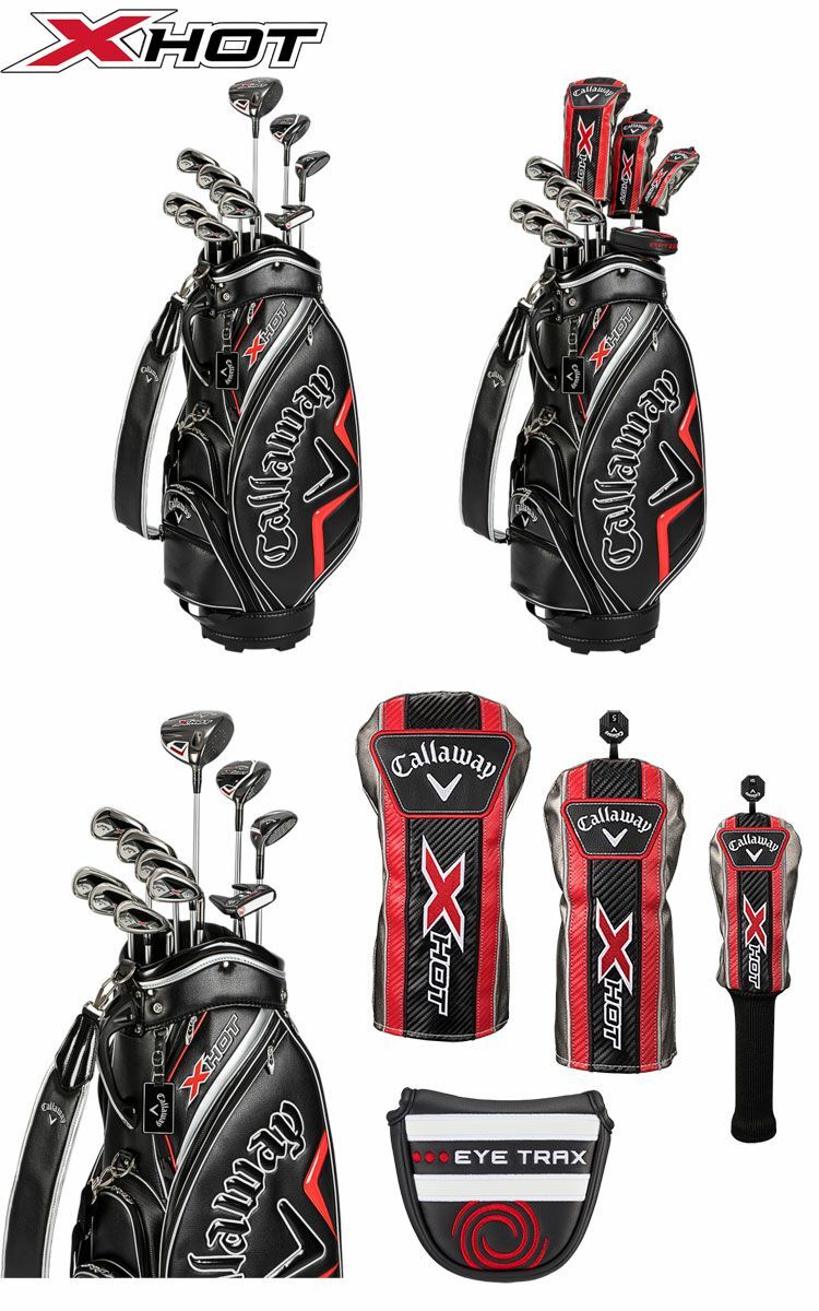 NEW Callaway X HOT Package 11 Club set with Golf bag Men's NEW Callaway X HOT Package 11 Club set with Golf bag Men's