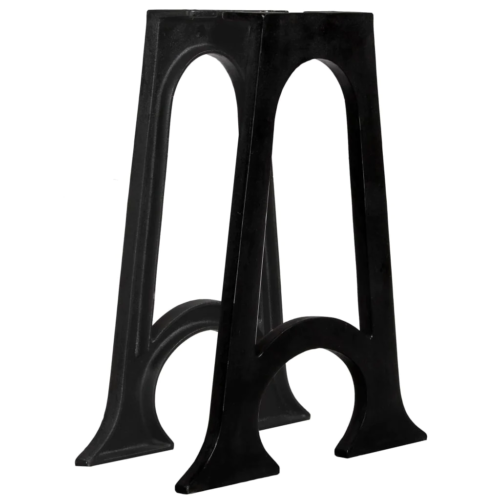 vidaXL Dining Table Legs 2 pcs with Arched Base A-Frame Cast Iron - Picture 1 of 10