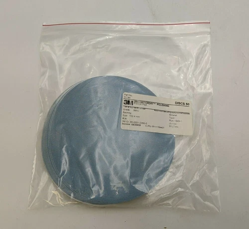 50PC 3M 51144 286Q Wetordry Polishing Paper PSA 6" Dia 9MIC Grade Aluminum Oxide