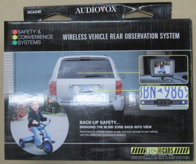 AUDIOVOX ACA240 WIRELESS VEHICLE REAR OBSERVATION SYSTEM,BACK-UP SAFETY