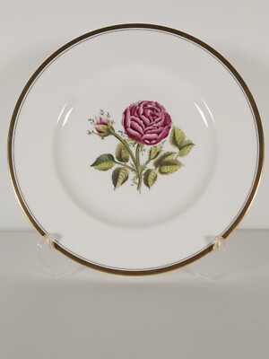 Royal Worcester entworfen von A.H.Williamson ''Rose'' Teller, handbemalt datiert 1963