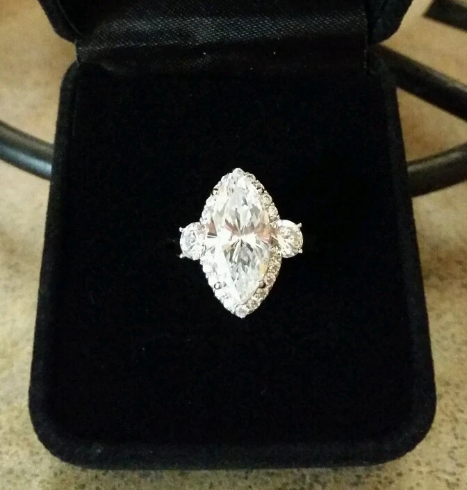 Diamonique 3 carat solitaire clearance