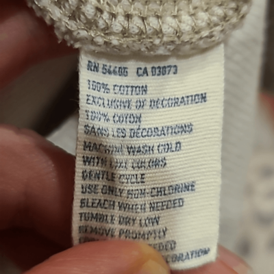 American eagle outfitters tan logo cotton quarter button mock