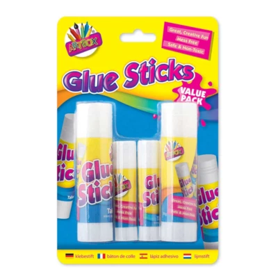 RIZFAT carta attività A4 colorata 100 fogli + colla bastoncini creativi divertimento arte artigianato bambini