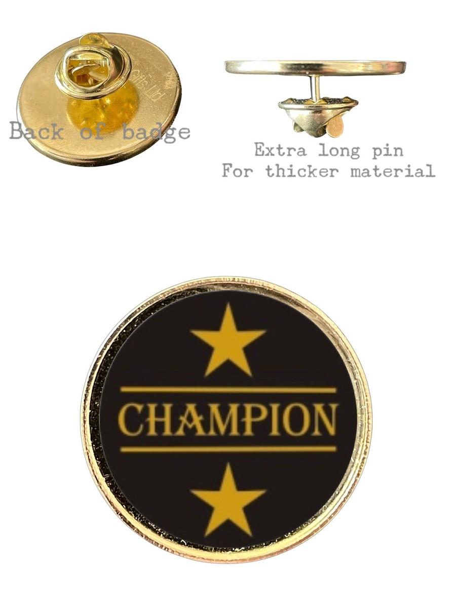 Vintage Champion チャンピオン ピンバッジ　目玉ロゴ Champion 26mm Metal Lapel Domed Pin Badge | eBay
