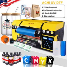 【UK Stock】30cm A3 UV DTF Sticker Printer Dual Epson XP600 for Glass Gift Box