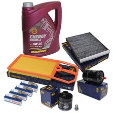 Produktbild - Inspektionspaket Inspektionskit VW Golf 4 Bora 1J 1,4 1,6 16V 5L Mannol 5W30