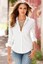 thumbnail 8 - Womens Ladies Top Blouse Summer Long Sleeve Slim Fit Cotton Casual Shirt S-XL