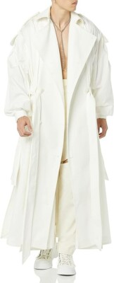 Medium M Maison Blanche All Gender Size 4  Long Sleeve Trench Coat Ivory