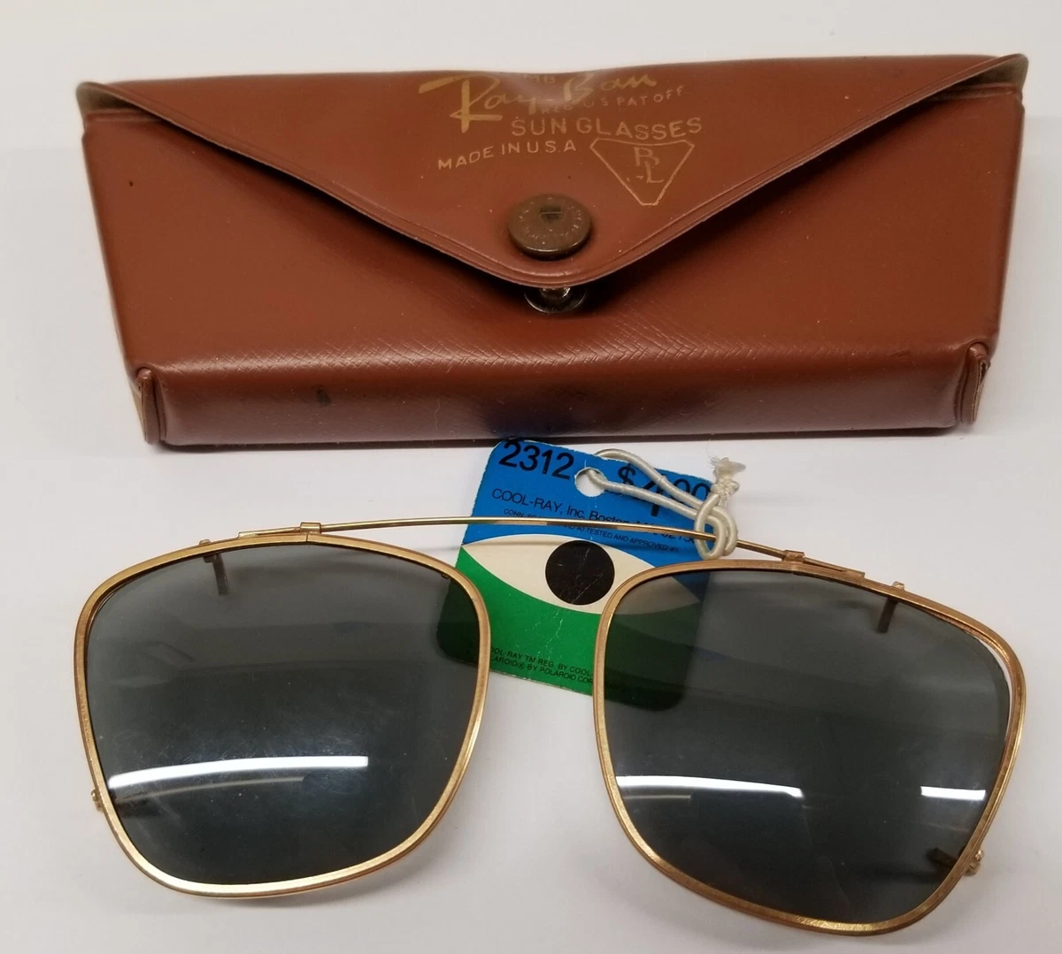 ビンテージ　B&L RayBan サングラス　クリップオン デッドストック B&L Vintage Ray-Ban USA ボシュロム社製 ヴィンテージ