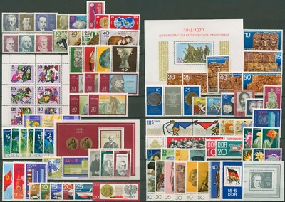 DDR - OSTDEUTSCHLAND 1970 KOMPLETTES JAHR POSTFRISCH **