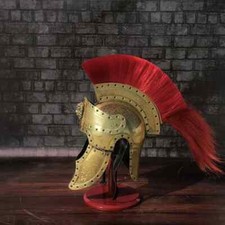 Medieval Roman Centurion Design Engraved Helmet Wearable Steel SCA LARP Helmet
