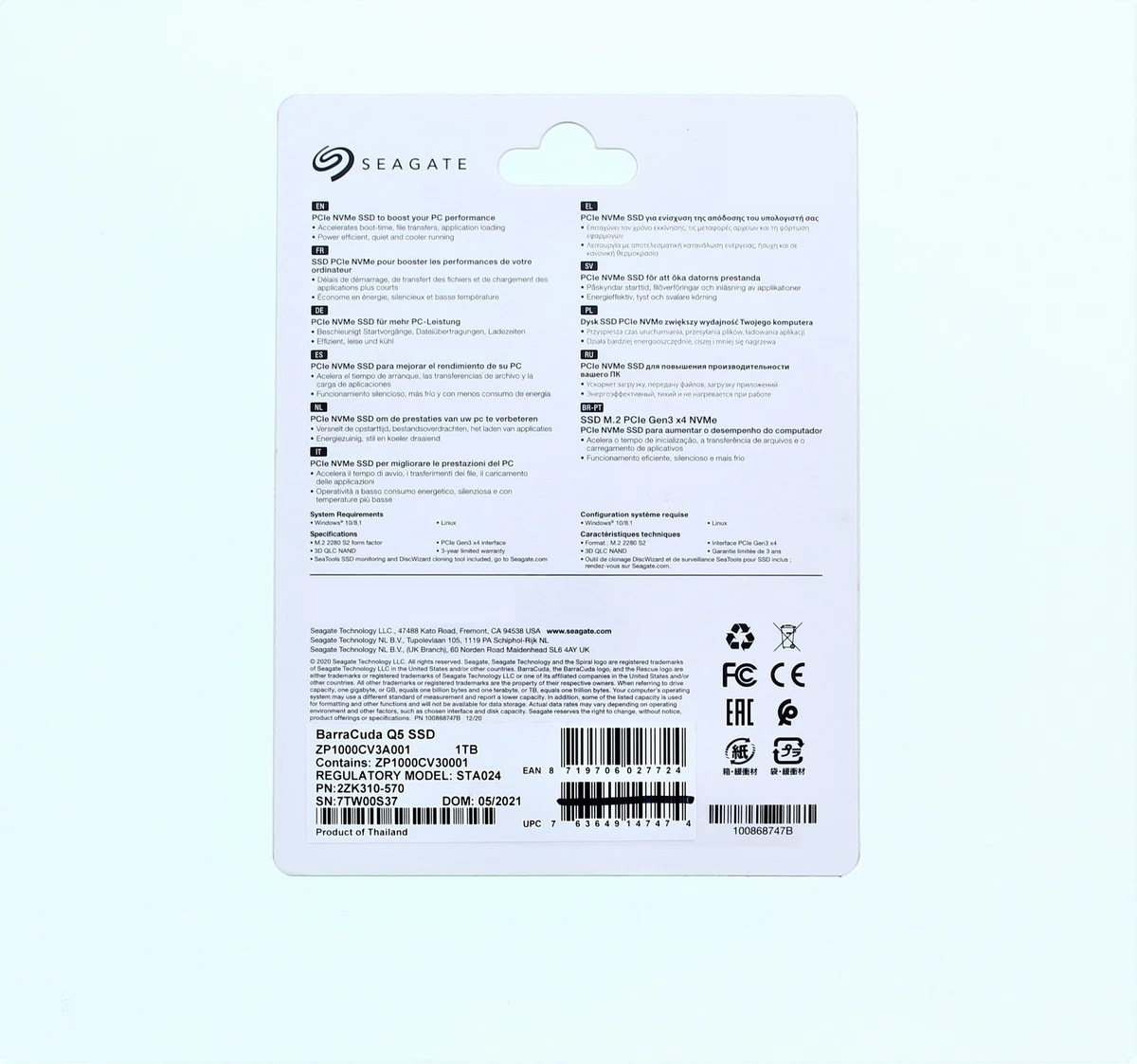 Seagate BarraCuda Q5 SSD 763649147474 | eBay 