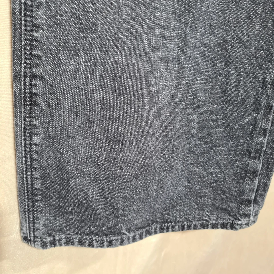 Volcom Jeans Mens Size 38x33 Gray Light Wash Denim Blackbart Model Relaxed Fit - Image 4 of 4