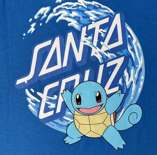 Pokémon Santa Cruz Water Type 1 Short Sleeve T Shirt Boys Size Medium - Picture 4 of 9