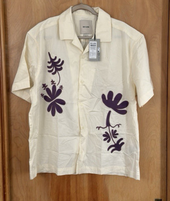 Only & Sons Men's Floral Print Button Down Casual Short Sleeve Shirt Sz 2XL NWT