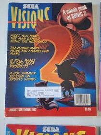 Sega Vision Magazine Lot of 8 GOOD CONDITION 1992 1993 1994 with labels CLEAN