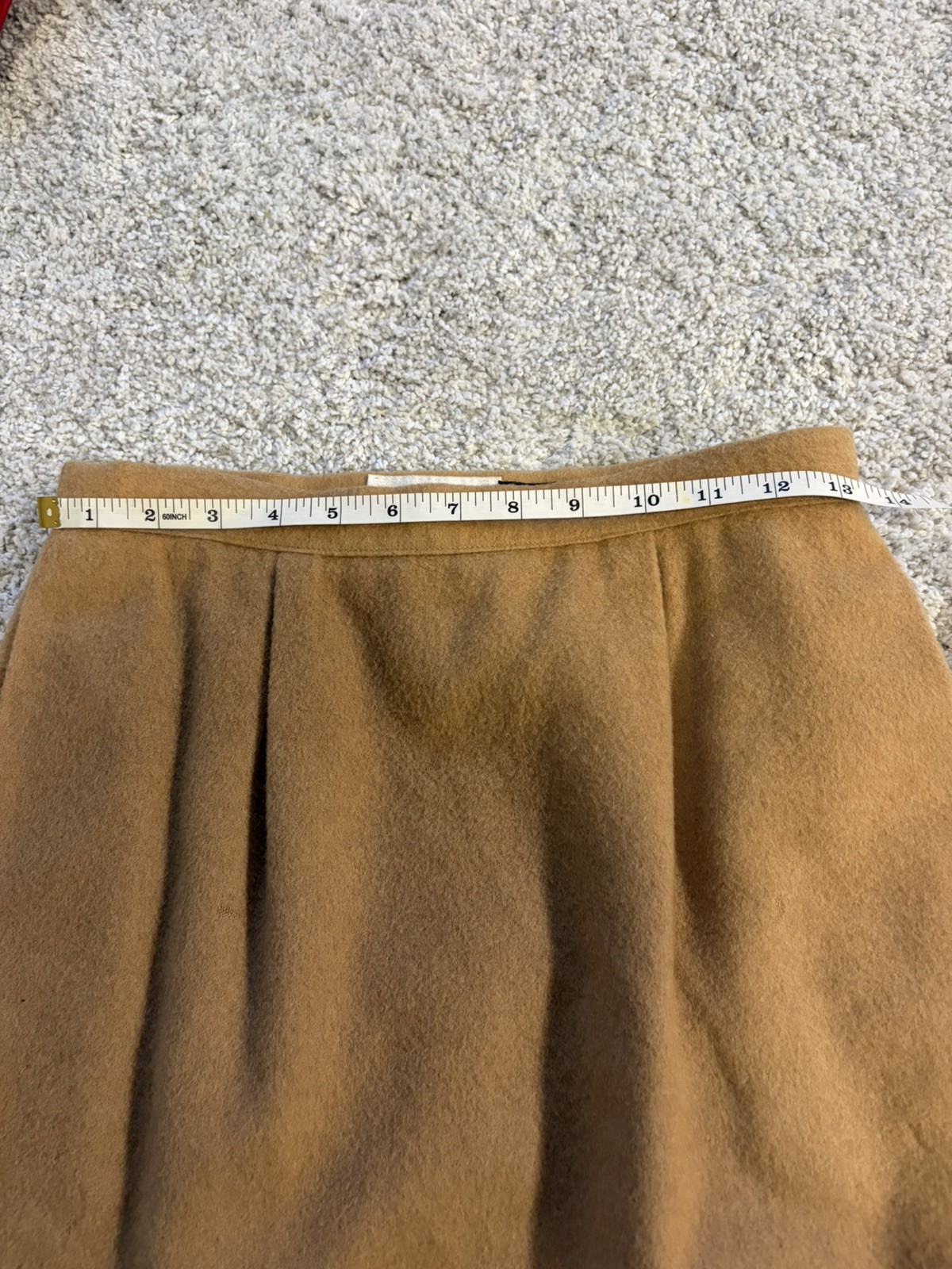 Women's Brooks Brothers 100% Camel Hair 100% Wool Beige Skirt Size 8 thumbnail 9