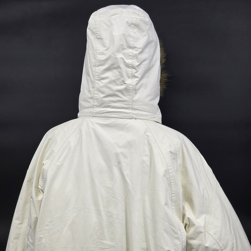 Eddie Bauer Premium Gänsedaunen Damen weiß Mantel Jacke Parka Fell Kapuze Mode XL - Bild 8 von 23