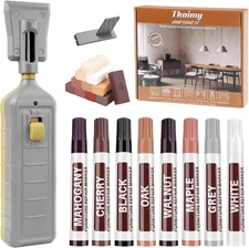 Laminate Floor Repair Kit with Heat Pen, 11 Color Wood Vinyl Floor Furniture Rep