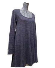 Urban Outfitters BDG Sweater Dress Gray Marled Knit Long Sleeve Swing Tunic M