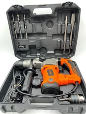 VonHaus Rotary Hammer Drill 10A SDS Plus 3-Function w/ Bits & Chisels – Case Set