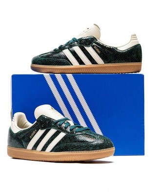 ムハマド　ズリヤンシャ adidas Womens Samba OG Snakeskin Pack - Collegiate Green JR8848