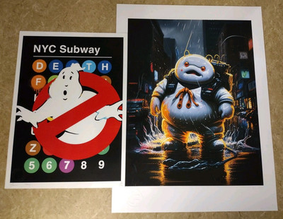 Chris Boyle Death NYC giclee art print Stay Puft Marshmallow Man Ghostbusters