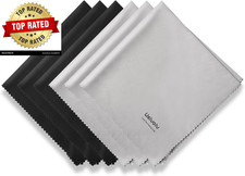 6PCS Large Eyeglass Cleaning Cloths, 12 X12 Inches Glasses Cleaner